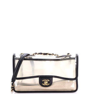 Chanel Medium Sand By The Sea Flap Bag PVC with Lambskin